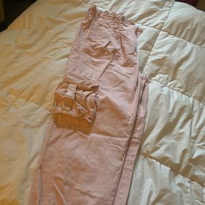 Forever21 pale pink cargo pants
